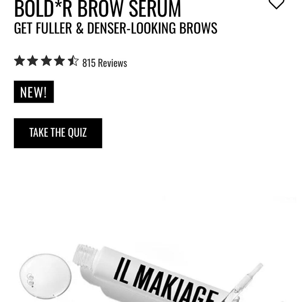 NIB IL MAKIAGE Bold Brow Serum